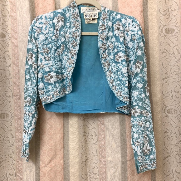 Vintage Naeem Khan and Lillie Rubin Beaded Jacket - Picture 1 of 6